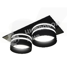 Комплект встраиваемого светильника Ambrella light XC7636042 SBK/FR черный песок/белый матовый MR16 GU5.3 (C7636, N7142)