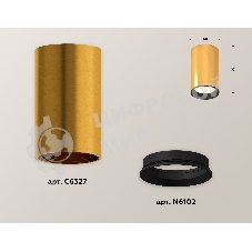 Светильник Ambrella Light XS6327002 PYG/SBK золото желтое полированное/черный песок MR16 GU5.3 (C6327, N6102)