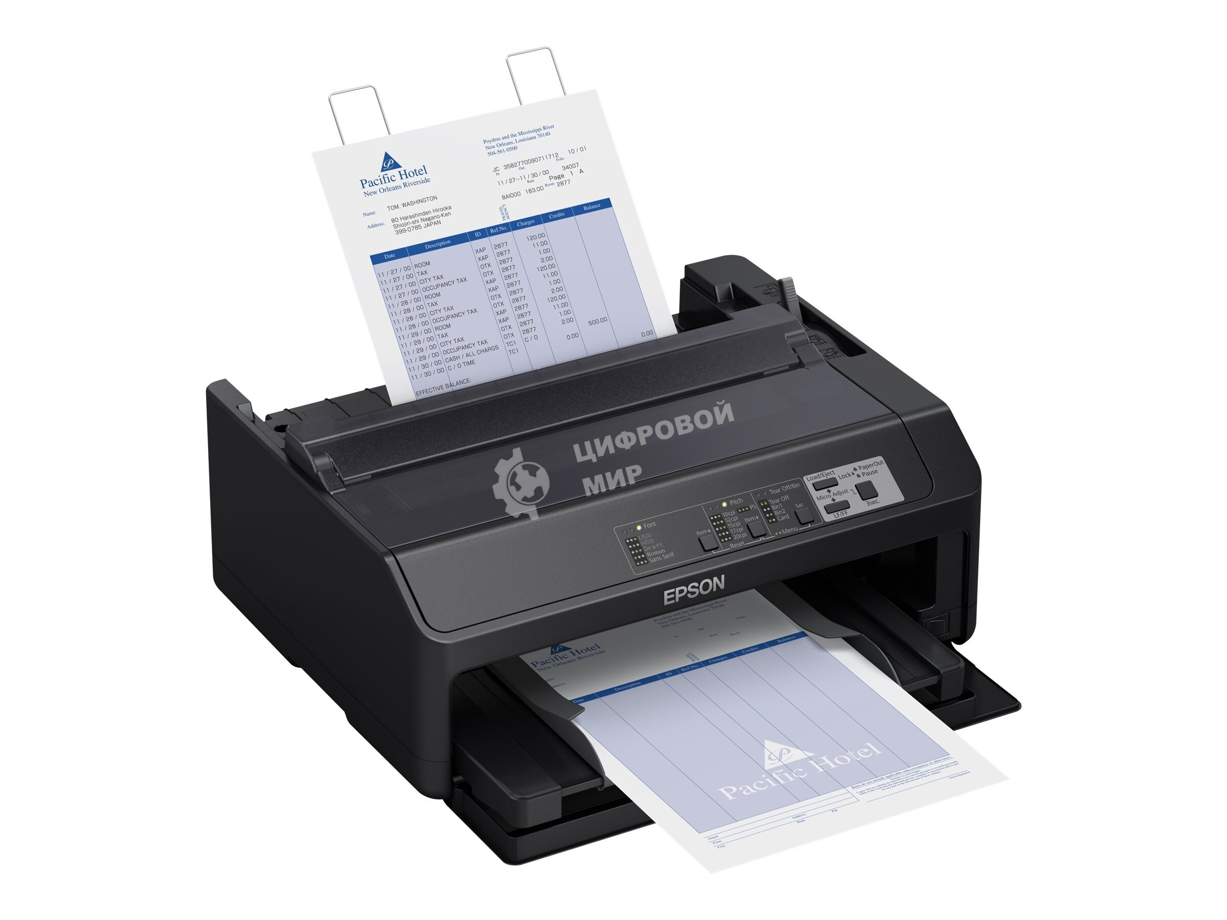 Принтер матричный Epson FX-890II (C11CF37401), A4, 9х2-игольный (80 колонок), высокоскоростной (735 cps), до 6 экземпляров одновременно (1 оригинал + 5 копий), ресурс ленты: 7,5 млн. символов, USB, LPT, для больших объемов печати