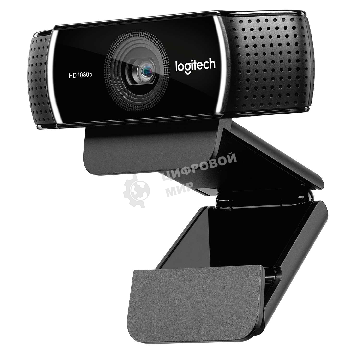 Веб-камера Logitech C922 Pro Stream 1920x1080, 30 кадр/с, USB Type-A, микрофон (2 шт, шумоподавление), автоматическая фокусировка, автоосвещение, универсальное крепление