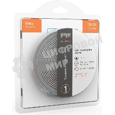 Лента светодиодная Basic Gauss 12V 8W/m 900lm/m 3000K IP20 LED 3m 1/100