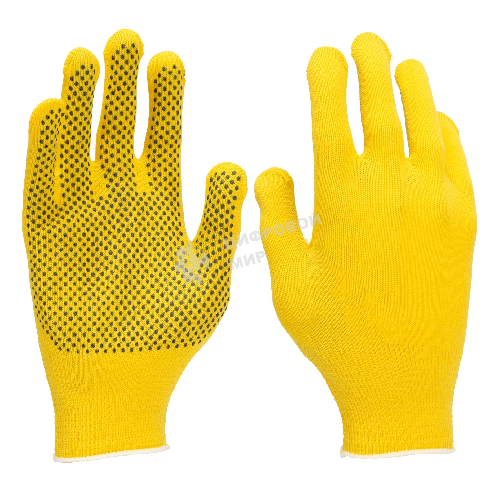 Перчатки в наборе Palisad 5 пар, цвета в ассортименте, ПВХ точка, L