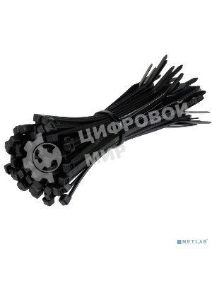 Стяжка нейлоновая Exegate EX253847RUS неоткрывающаяся CV-100B, 100 мм, упак. 100 шт черная