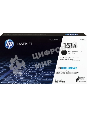 Картридж лазерный HP 151A W1510A черный (3050 стр.) для HP HP LJ pro 4003, MFP 4103