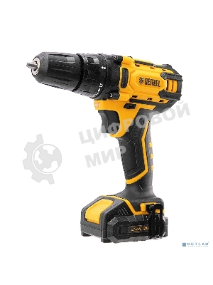 Дрель-шуруповерт аккумуляторная Denzel CDL-12-02BM, 12В, 2 АКБ