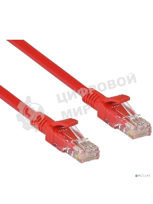 Патч-корд UTP cat.5e,1м ExeGate красный