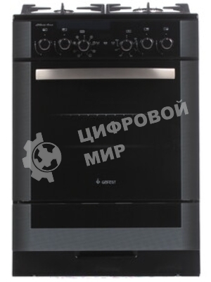 Плита комбинированная Gefest ПГЭ 6502-03 0244 черный, конфорок 4 газовых, духовка 55 л, 60 см x 85 см x 60 см