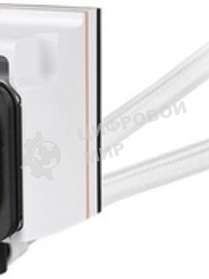 Система жидкостного охлаждения Thermaltake MAGFloe 420 Ultra Snow ARGB Soc-AM5/AM4/1200/1700/1851 белый 4-pin 34.5dB Al+Cu LCD Ret (CL-W452-PL14SW-A)