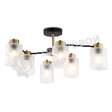 Светильник Ambrella light TR303325/6 BK/GD черный/золото E27/6 max 60W D680*270