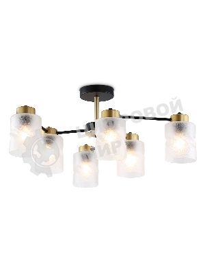 Светильник Ambrella light TR303325/6 BK/GD черный/золото E27/6 max 60W D680*270