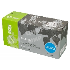 Картридж лазерный Cactus CS-CE260X черный (17000 стр.) для HP LJ CP4025/CP4525