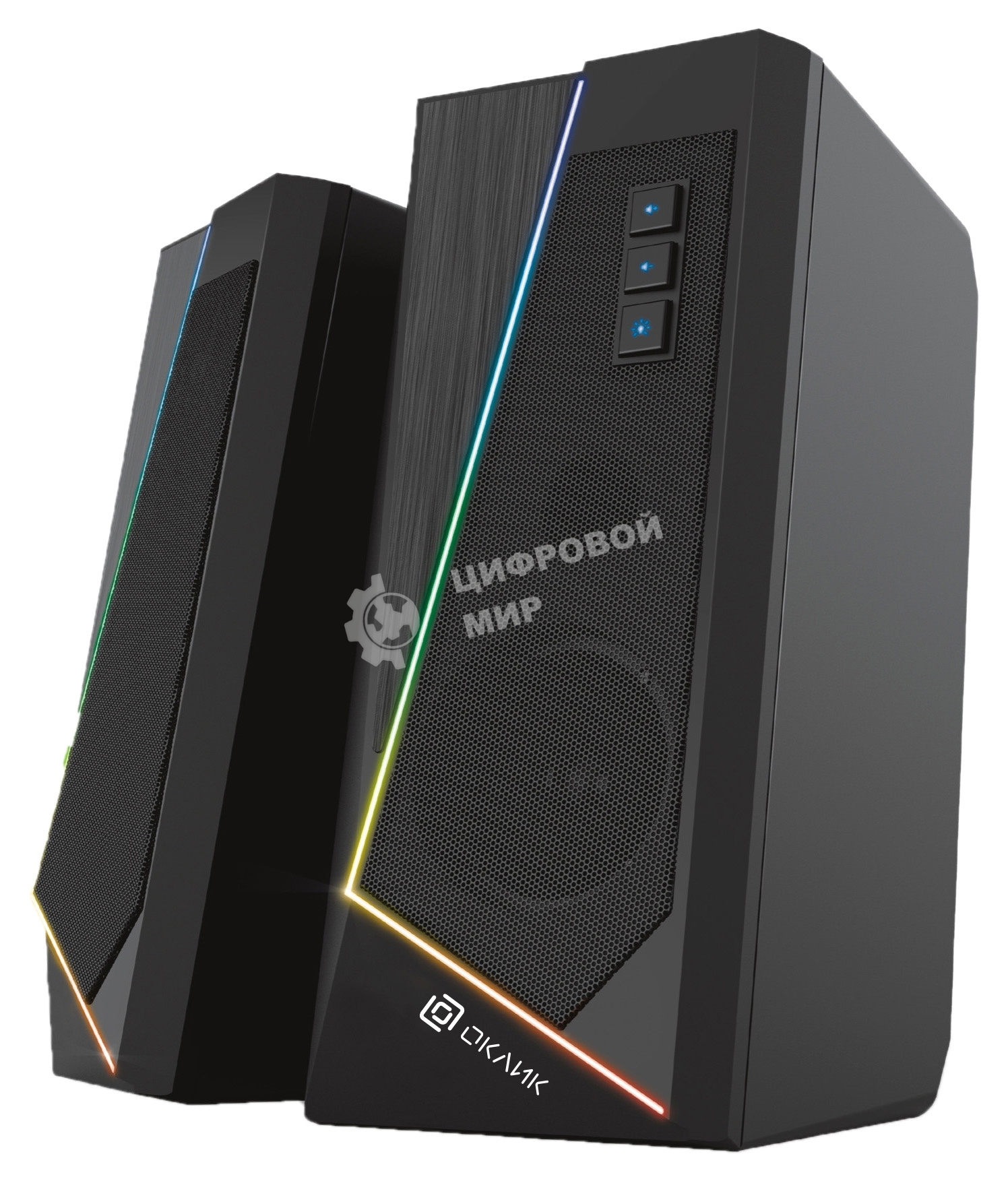 Акустическая система Oklick OK-125 2.0 черный 12Вт