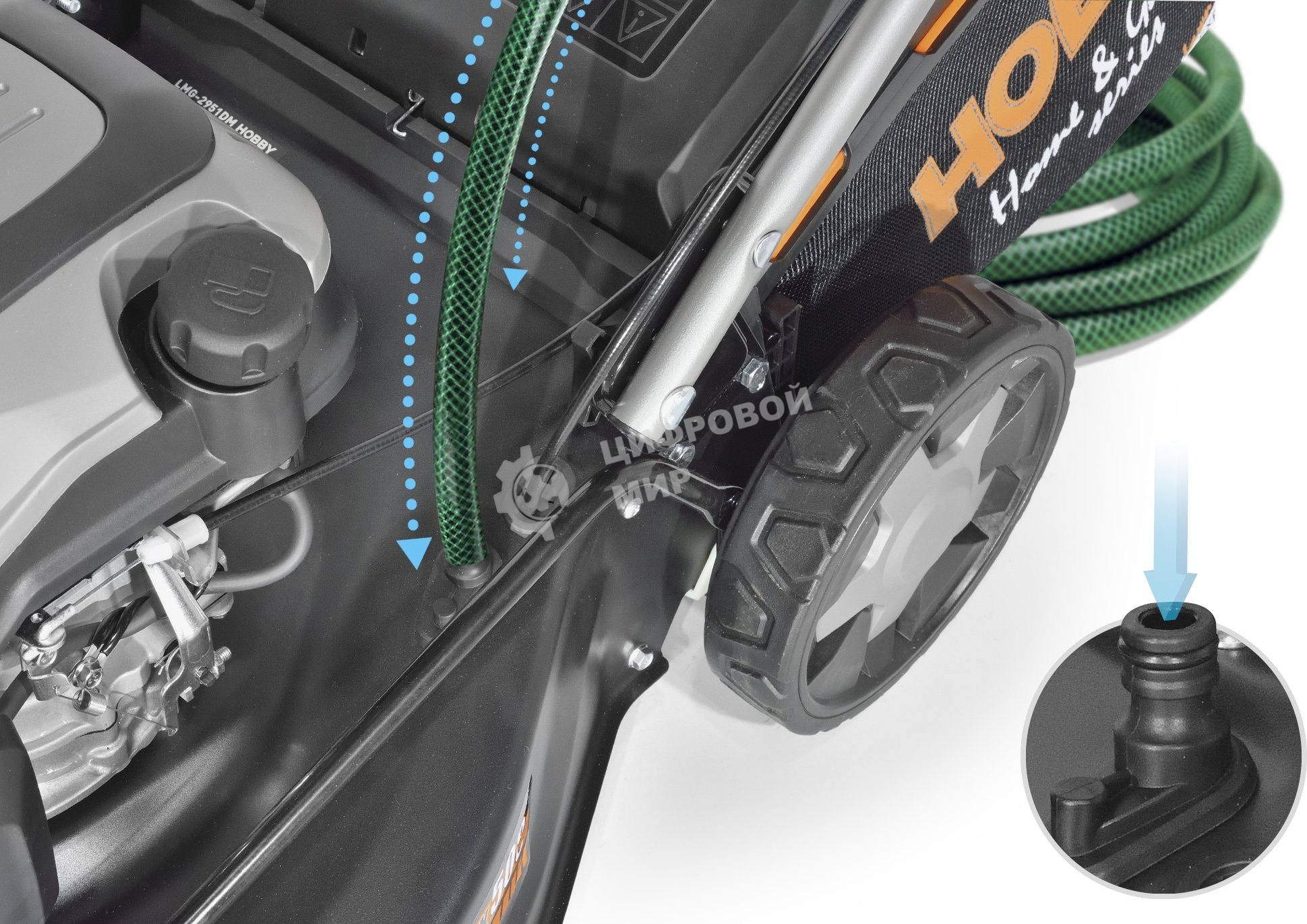 Газонокосилка роторная Carver LMG-2951DM HOBBY