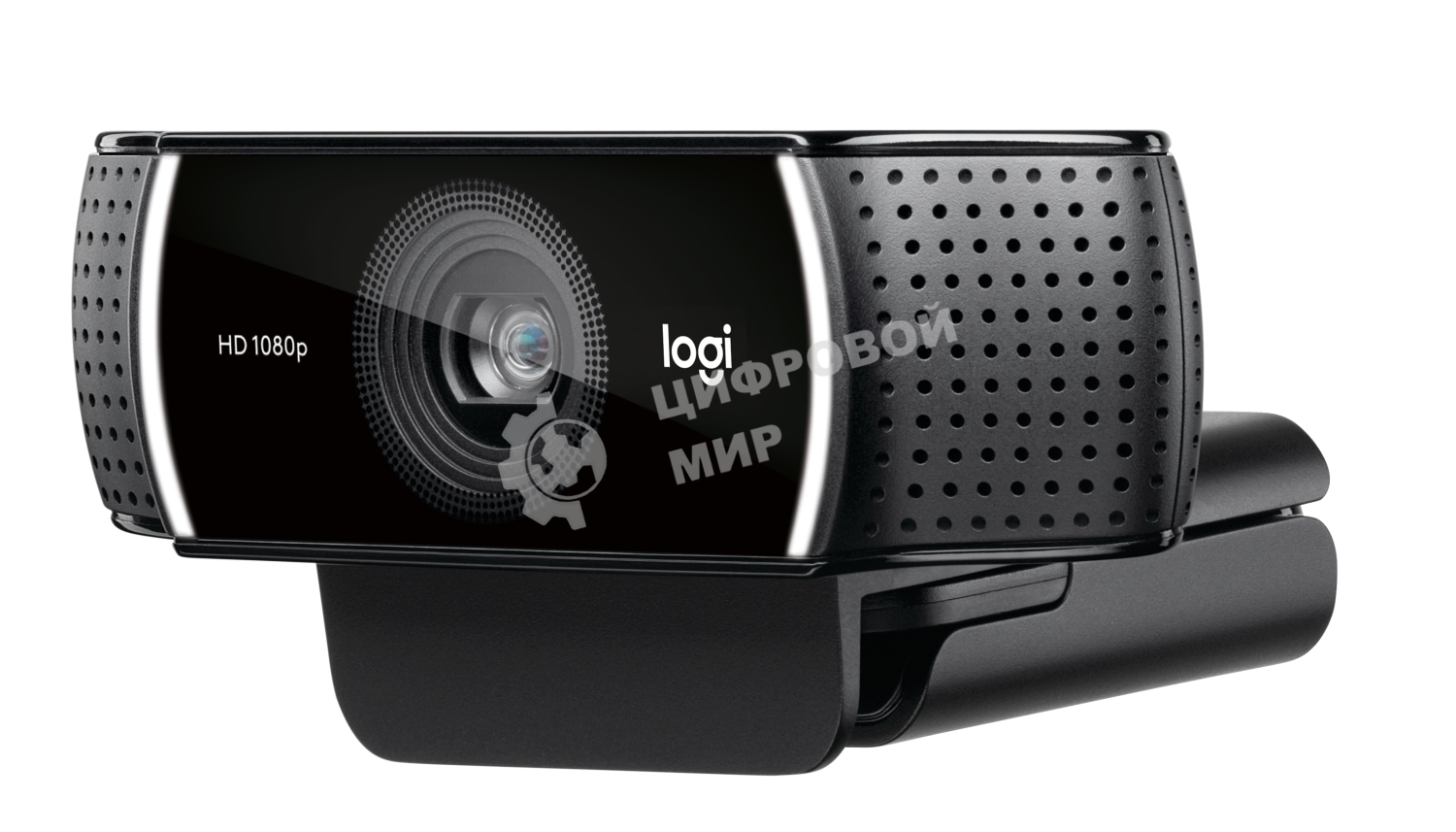 Веб-камера Logitech C922 Pro Stream 1920x1080, 30 кадр/с, USB Type-A, микрофон (2 шт, шумоподавление), автоматическая фокусировка, автоосвещение, универсальное крепление