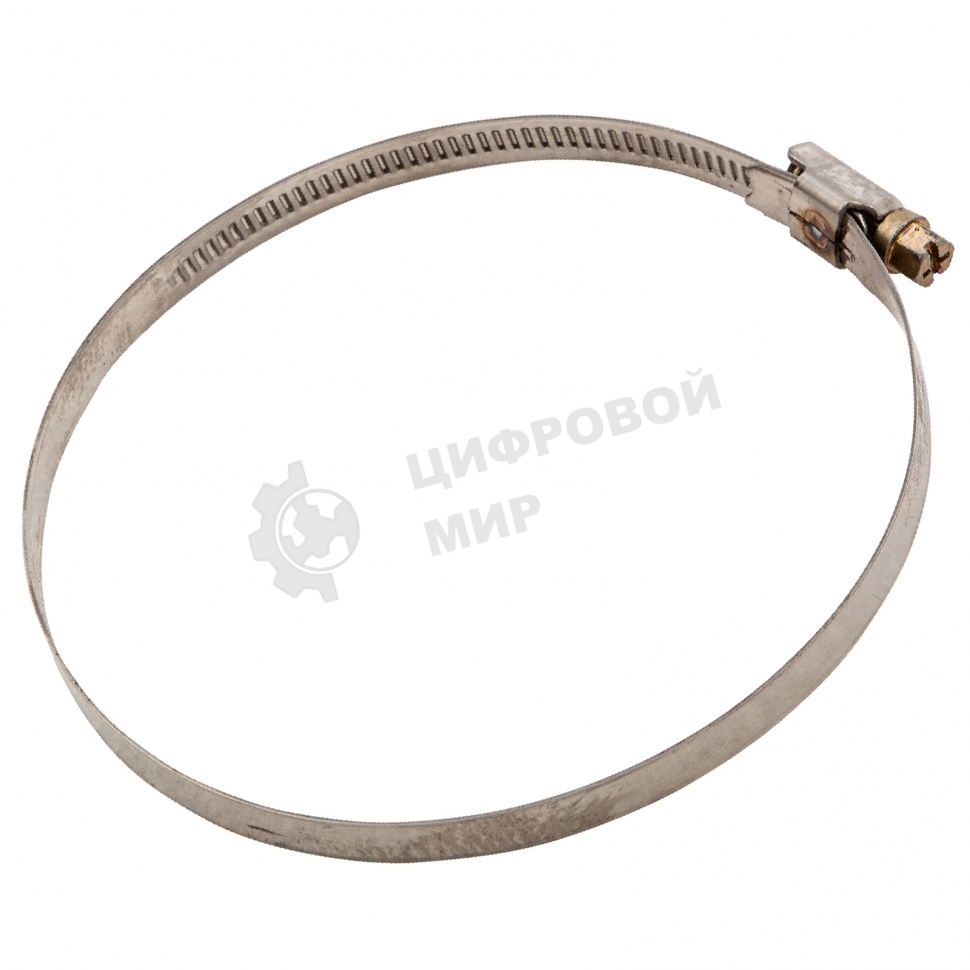 Хомуты Сибртех нержав, сталь, стандартное болтовое крепление 90-110 мм 25 шт/уп, ширина 9 мм