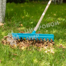 Грабли пластиковые Palisad LUXE 430 мм, 13 прямых зубьев, усиленные, без черенка