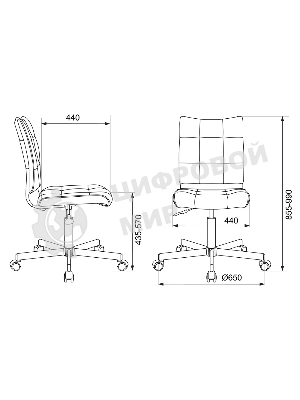 Кресло Бюрократ CH-330M/BLACK черный, экокожа, 120 кг, механизм качания, без подлокотников