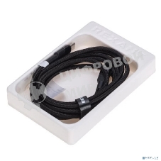 Кабель Rexant Type-C – Type-C, 5A, 100Вт, 2м, в черной нейлоновой оплетке