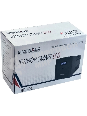Источник бесперебойного питания Импульс ЮНИОР СМАРТ 1200, 1200/720 ВА/Вт, LCD, USB, RJ11/RJ45, SCHUKOx4