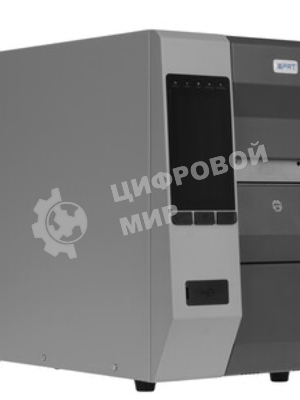 Принтер этикеток термотрансферный iDPRT iK4 Industrial 300 dpi, 254 мм/cек, Bluetooth, Ethernet, USB, серый