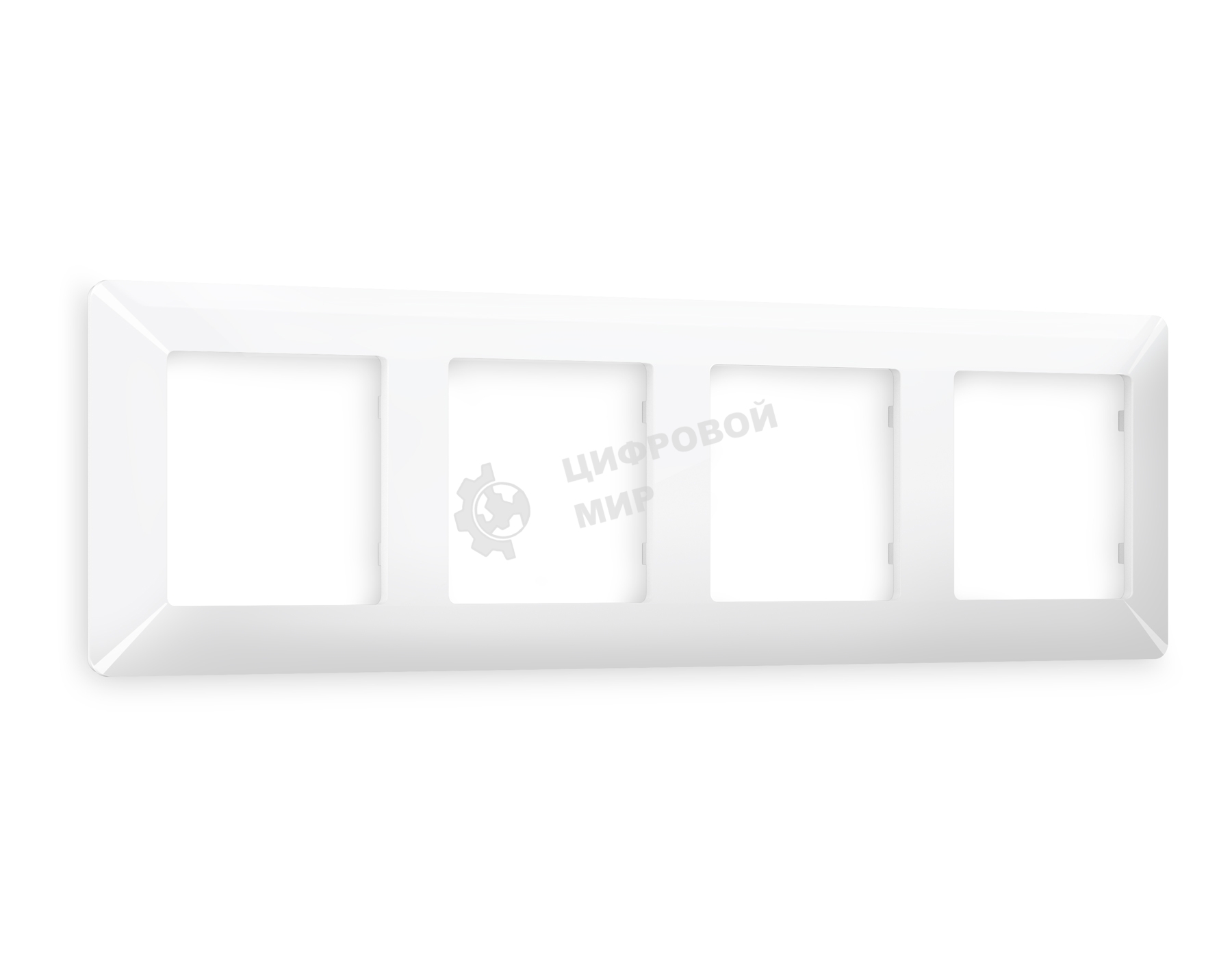 Рамка ALFA Line (Белый глянец) 4-ая AF110104