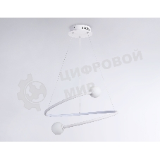 Светильник Ambrella light FL66291 WH белый 39W 3000K-6400K D500*1000 (ПДУ ИК)