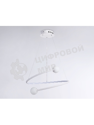 Светильник Ambrella light FL66291 WH белый 39W 3000K-6400K D500*1000 (ПДУ ИК)