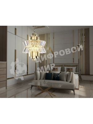 Люстра Ambrella light LH41017/12 BS/CL латунь/прозрачный E14*12 max 40W D560*660