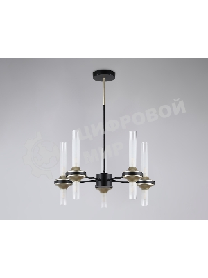 Люстра Ambrella light LH55351/10 BK/CGD/CL черный/золото/прозрачный G9/10 max 30W D550*690