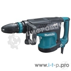 Отбойный молоток Makita HM1213C Молоток отб,SDS-max,1510Вт,25.5Дж,950-1900у\м,10.3кг,чем,АВТ,м\функц бок рукоятка,плавный пуск 