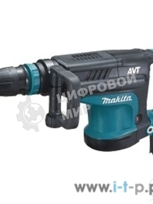 Отбойный молоток Makita HM1213C Молоток отб,SDS-max,1510Вт,25.5Дж,950-1900у\м,10.3кг,чем,АВТ,м\функц бок рукоятка,плавный пуск 