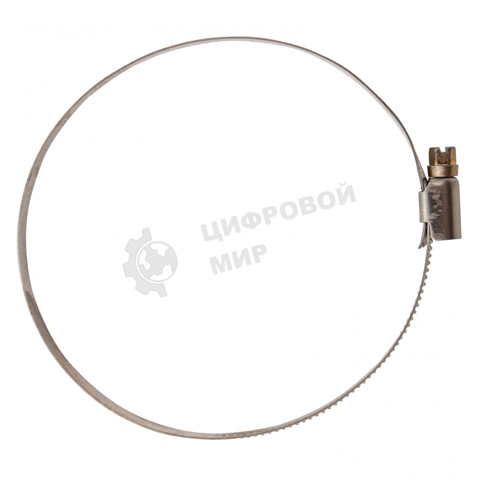 Хомуты Сибртех нержав, сталь, стандартное болтовое крепление 90-110 мм 25 шт/уп, ширина 9 мм