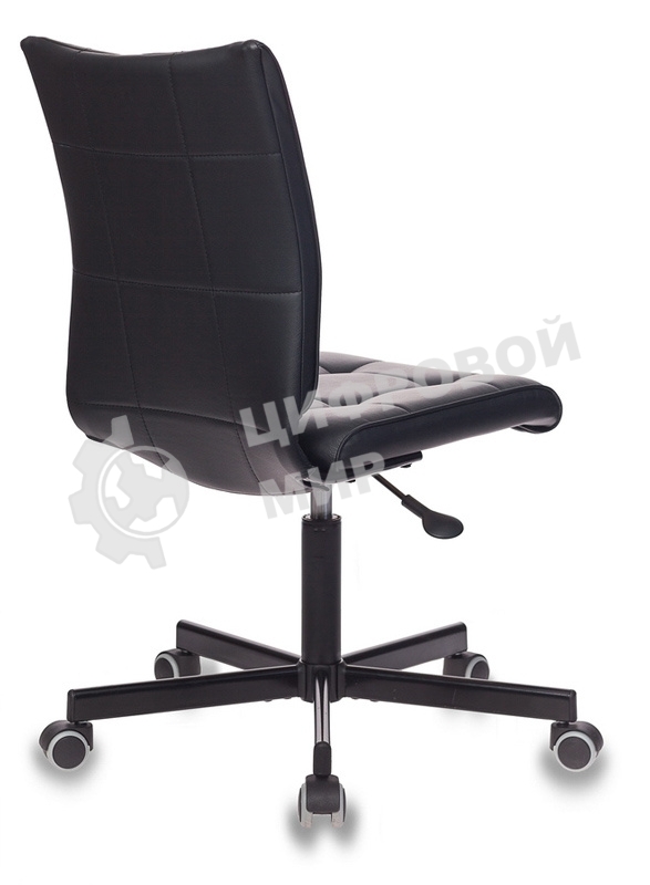 Кресло компьютерное Бюрократ CH-330M/BLACK черный, искусственная кожа, крестовина металл, без подлокотников