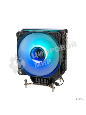 Кулер для процессора Eurocase 6PI120ARGb черный, 120 мм, алюминий/медь, 1800 об/мин, 36 дБ, 4 pin, 200 Вт, 157 мм