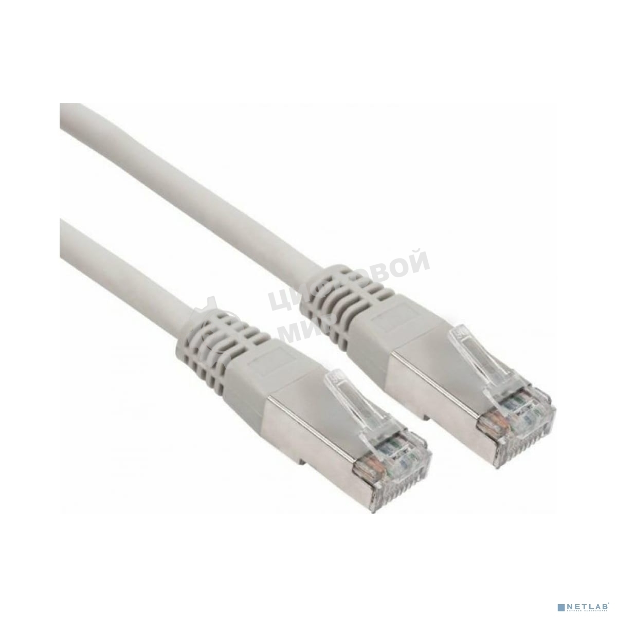 Пaтч-корд F/UTP Rexant, cat.6, RJ45-RJ45, экранированный, PVC серый, 3м