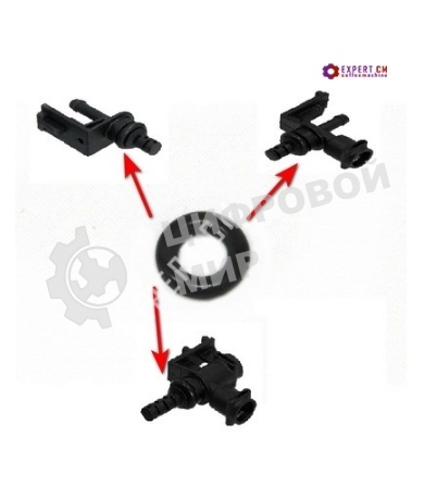 Уплотнитель переходника бойлера Bosch TES, Siemens EQ, Neff, Gaggenau