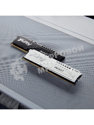 Оперативная память Kingston Fury Beast, DDR5, 32Gb (1x32Gb), 5600MHz, CL36, DIMM, с радиаторами, белый