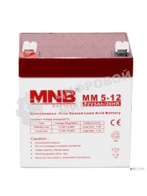 Батарея для ИБП MNB MM 5-12 (12V/5Ah) F2 УТ-00003090