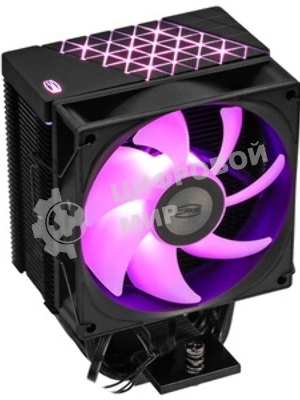 Кулер PCCooler R400 ARGb черный 92мм алюминий+медь 2200r m 30db 4-pin 180W 133мм