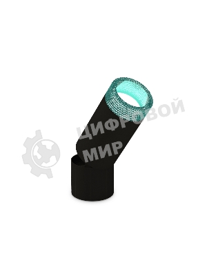 Крепеж для корпуса A2221 BK черный D60*H50mm Out45mm (для корпуса D60mm)