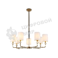 Люстра Ambrella light LH71503/7 BS/FR латунь/белый матовый E14*7 max 40W D840*640