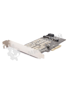 Адаптер AgeStar AS-MC02 PCI-E для M.2 SATA SSD+M.2 NVME SSD Card