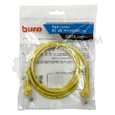 Патч-корд Buro UTP cat.5e 1.5м желтый RJ-45 (m)-RJ-45 (m)