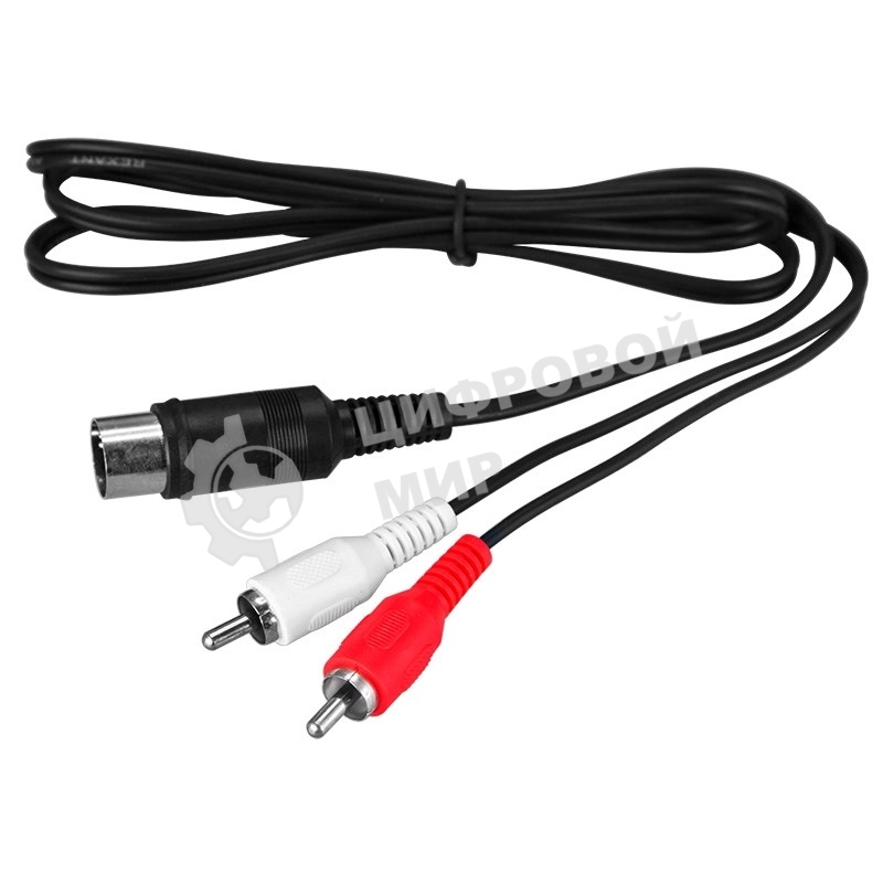 Шнур Rexant DIN 5 Pin - 2 RCA, длина 1,2 метра