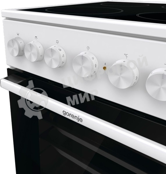 Плита электрическая Gorenje GEC5B41WG белый, конфорок 4 электрических, духовка 62 л, 50 см x 85 см x 59.4 см