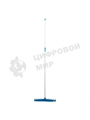 Грабли пластиковые Palisad LUXE 430 мм, 13 прямых зубьев, усиленные, металлический черенок