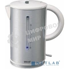 Чайник электрический Mystery MEK-1614 1.7 л, 2200 Вт, серый (корпус: пластик)