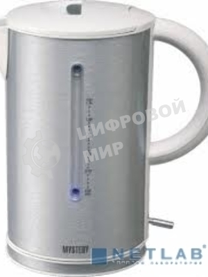 Чайник электрический Mystery MEK-1614 1.7 л, 2200 Вт, серый (корпус: пластик)