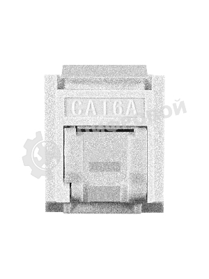 Модуль-вставка Keystone Jack RJ-45 ExeGate KJ-8P8C-U-C6A-180SH-Dual (Кат.6A, неэкранированная, 180 градусов, со шторками, IDC Krone/110)