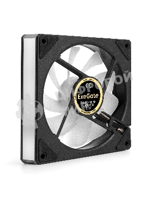 Вентилятор с подсветкой ExeGate EX12025HM3PM.FRGb.PRM (120x120x25 мм, FRGb, Hydraulic bearing (гидродинамический), 3pin+Molex, 1200RPM, 24dBA)
